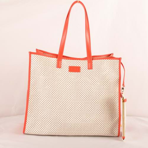 F2543 Fendi Punch Saffiiano spalla in pelle Borsa F2543 Bianco